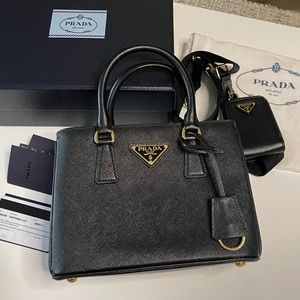 Prada Re-Edition Galleria Tote Saffiano Leather Micro